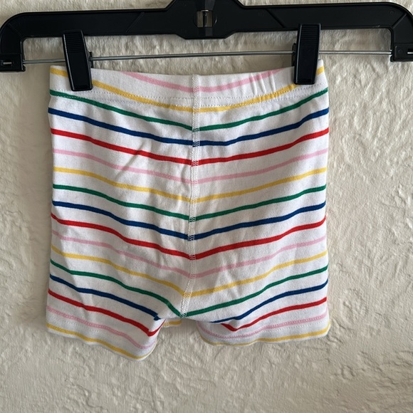Hanna Andersson Rainbow Colorful Striped Shorts 5 Red Blue Yellow Pink Green 5 - Picture 2 of 4